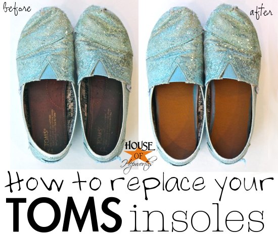 replace TOMS (or any shoes) insoles 